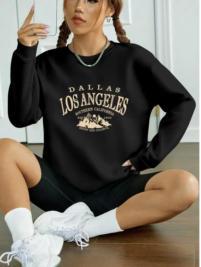 37707d5f29b52f716e0e Kadın Uzun Kollu Bisiklet Yaka Viskon Iki Iplik Bluz - Görsel 1