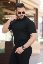 Erkek Hemşire Yaka Kısa Kollu Tişört - Görsel 2