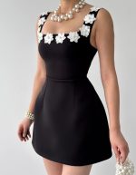 Alyosa Çiçek Detaylı Elbise - Görsel 2