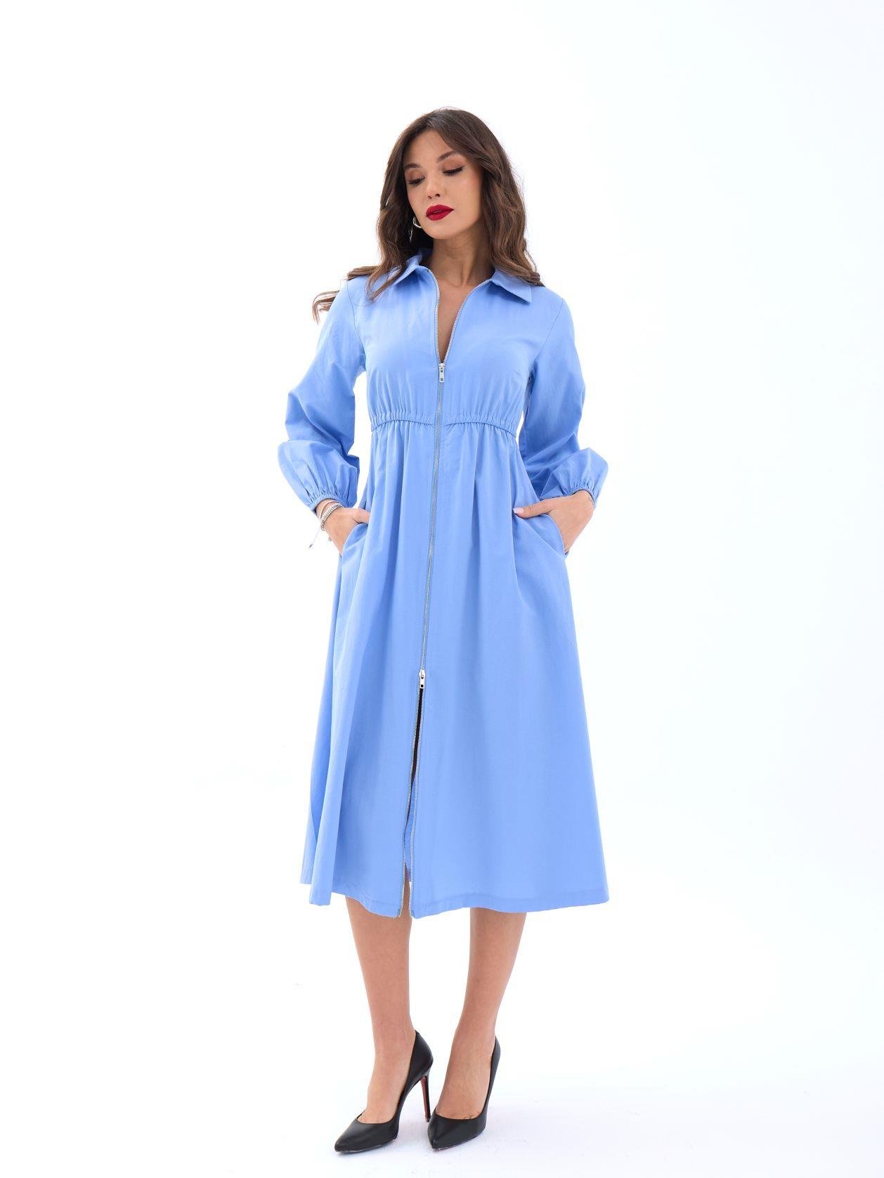 38e4639b35b4715f976c 6966 ELBİSE-KOYU MAVİ - Görsel 1