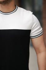 Erkek Parçalı Renk Kısa Kollu Tişört - Görsel 3