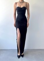 Stor Gül Detaylı Elbise - Görsel 2