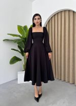 Nouna Balon Kol Elbise - Görsel 3