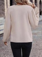 Kadın Uzun Kollu V Yakalı Aerobin Bluz - Görsel 3