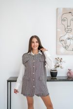 Mavi Kazayağı Desenli Yelek Ve Şort Takım - Görsel 2