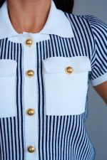 Cepli Etek Takım - Kemik-Lacivert - Görsel 3