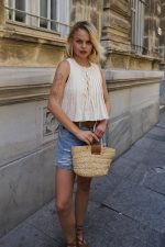 Pileli Bağlamlı Bluz - Natür - Görsel 2