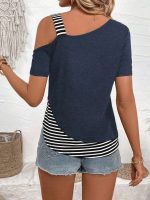 Kadın Kısa Kollu Omuzdan Askılı Viskon Bluz - Görsel 2