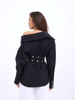 6493 GÖMLEK-SİYAH - Görsel 3