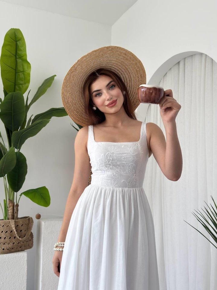 4610eef3ce9797ece563 Drem Midi Elbise - Görsel 1