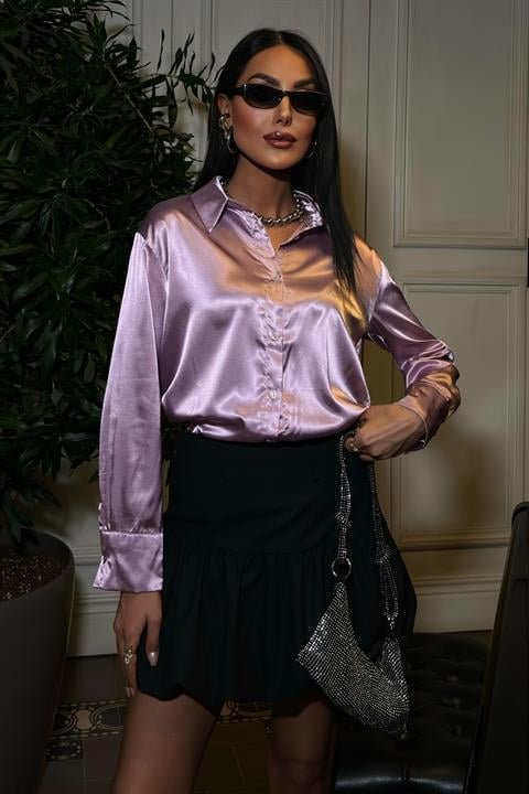 47715915c048ea92c01b Premium Saten Gömlek 3438 - Görsel 1