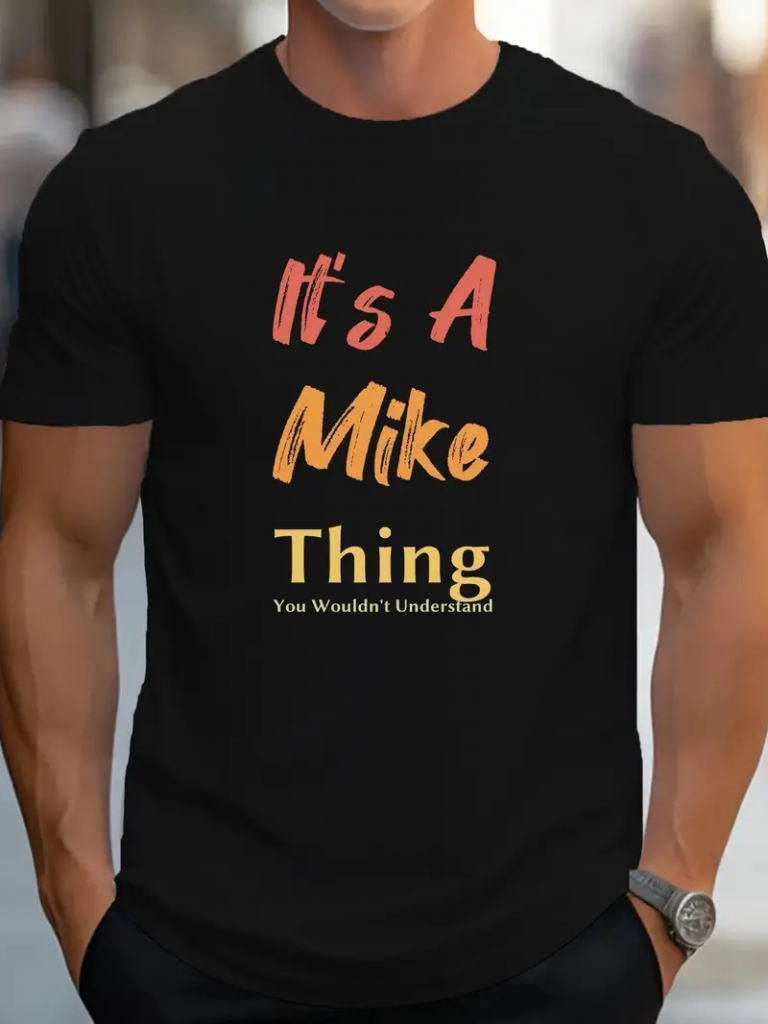 48865626031b97d1838b Erkek It Is A Mike Thing Baskılı Erkek T-shirt - Görsel 1