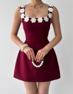 Alyosa Çiçek Detaylı Elbise - Görsel 2