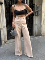 PANTOLON KAPALI CEP DETAYLI SALAŞ PANTOLON - Bej - Görsel 3