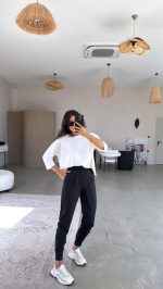 Kadın Scuba Modal Paça Manşet Pileli Pantolun - Görsel 2