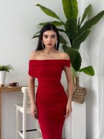 Dron Straplez Elbise