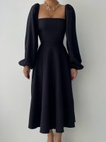 Nouna Balon Kol Elbise - Görsel 2