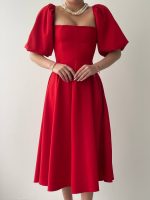 Benjamin Çan Etekli Midi Boy Elbise - Görsel 2