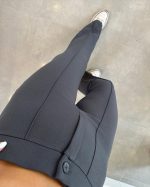 Kadın Yüksek Bel Full Likralı Krep Kumaş Pantolon - Görsel 2