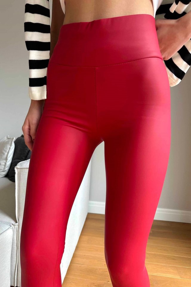 50d61dcb5f25a62e752ba893e1bf98e6 Kadın Yüksek Bel Içi şardonlu Fırsat ürün Toparlayıcı Tayt - Görsel 1