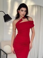 Reta Çapraz Omuz Elbise - Görsel 3