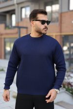 Erkek Selanik Örme Bisiklet Yaka Triko