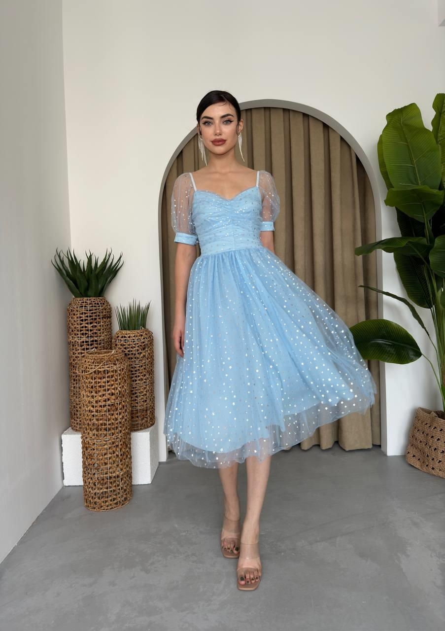 5353abf368ca40e20bf4 Helena Tül Elbise - Görsel 1