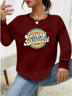 Kadın Uzun Kollu Bisiklet Yaka Viskon Iki Iplik Bluz - Görsel 3