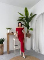 Dron Straplez Elbise - Görsel 3