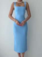 Martin Askılı Kalem Elbise - Görsel 2