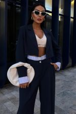 Garni Detaylı Crop Ceketli Takım 10075 - Görsel 3