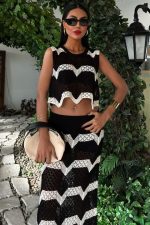 Shayna Ajurlu Crop Takım 9825 - Görsel 3