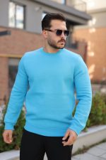 Erkek Üç İplik Şardonlu Sweatshirt - Görsel 2