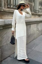 Ajur Detaylı İspanyol Kol Elbise 2840