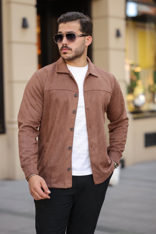 6052e89830e32385d08c421b8ed52ea6 Erkek Süet Ceket Gömlek - Görsel 1