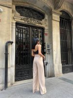 PANTOLON KAPALI CEP DETAYLI SALAŞ PANTOLON - Bej - Görsel 2