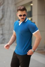 Erkek Hemşire Yaka Kısa Kollu Tişört - Görsel 2