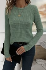 Kadın Uzun Kollu Bisiklet Yaka Triko Kazak - Görsel 3