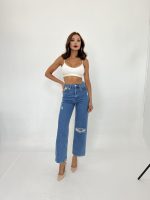 6288 KOT PANTOLON-MAVİ - Görsel 2