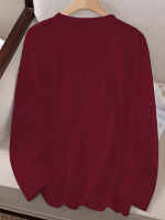 Kadın Uzun Kollu Bisiklet Yaka Ayçiçeği Desenli Viskon Bluz - Görsel 3