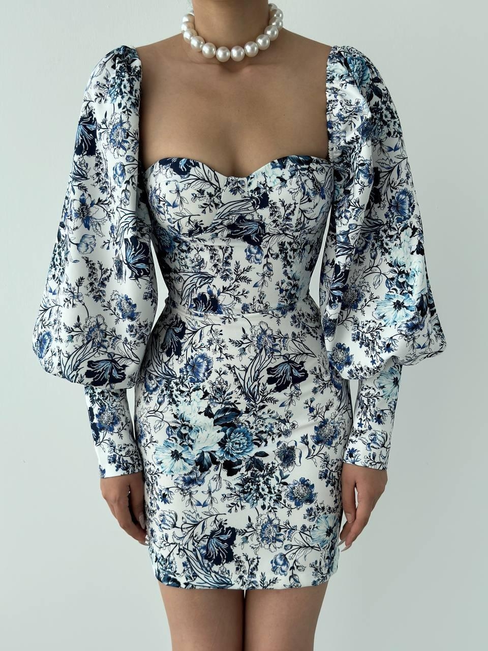 6a69f37f4689c4c5ee5c Arlon Balon Kollu Mini Elbise - Görsel 1