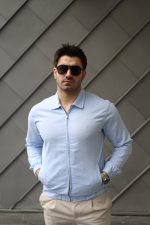 Erkek Pamuklu Keten Kumaş Ceket - Görsel 3