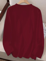 Kadın Uzun Kollu Bisiklet Yakabe Youdesenli Viskon Bluz - Görsel 2