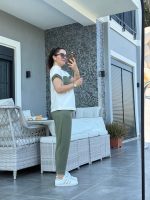 Kadın Kristal Kumaş Garnili Cep Detaylı Ikili Takım - Görsel 3