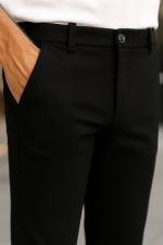 Erkek Düz Kesim Bilek Boy Kumaş Pantolon - Görsel 3