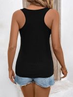 Kadın Askılı Yuvarlak Yaka Kalp Baskılı Viskon Bluz - Görsel 3