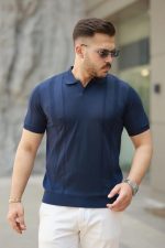 Erkek Hemşire Yaka Kısa Kollu Tişört - Görsel 2