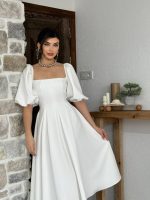 Benjamin Çan Etekli Midi Boy Elbise - Görsel 3