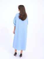 5865 ELBİSE-MAVİ - Görsel 3