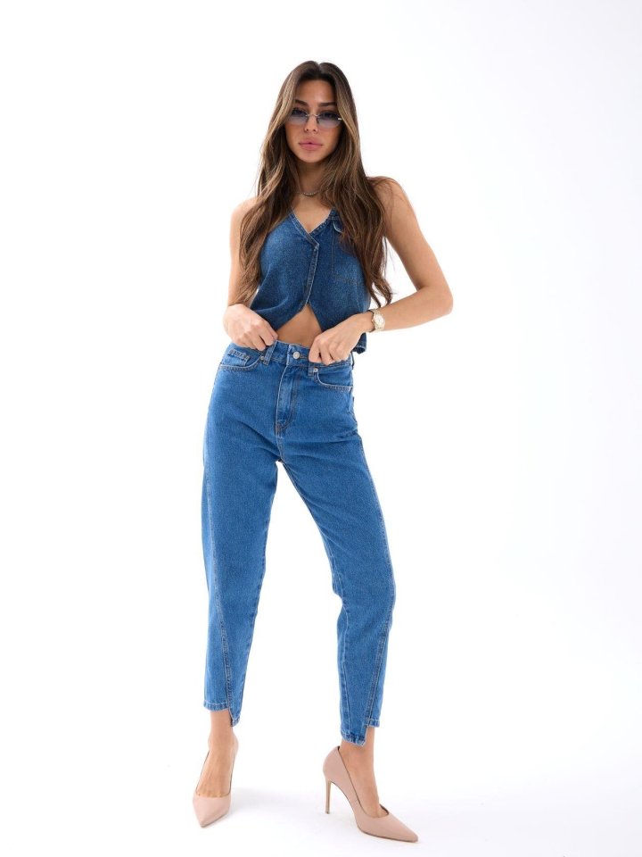 76025599a8f4aed2a34a 5682 KOT PANTOLON-KOYU MAVİ - Görsel 1